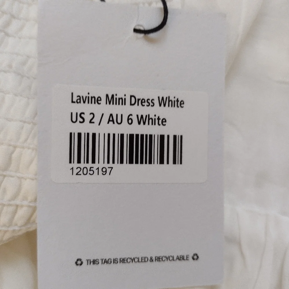 Princess Polly White Lace Mini Dress NWT Women's Size 2 - Picture 10 of 11